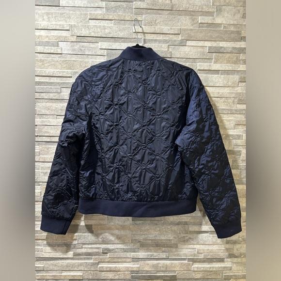 G/FORE Women's Textured Bomber Jacket Twilight, NAVY BLUE, SMALL - Picture 4 of 11